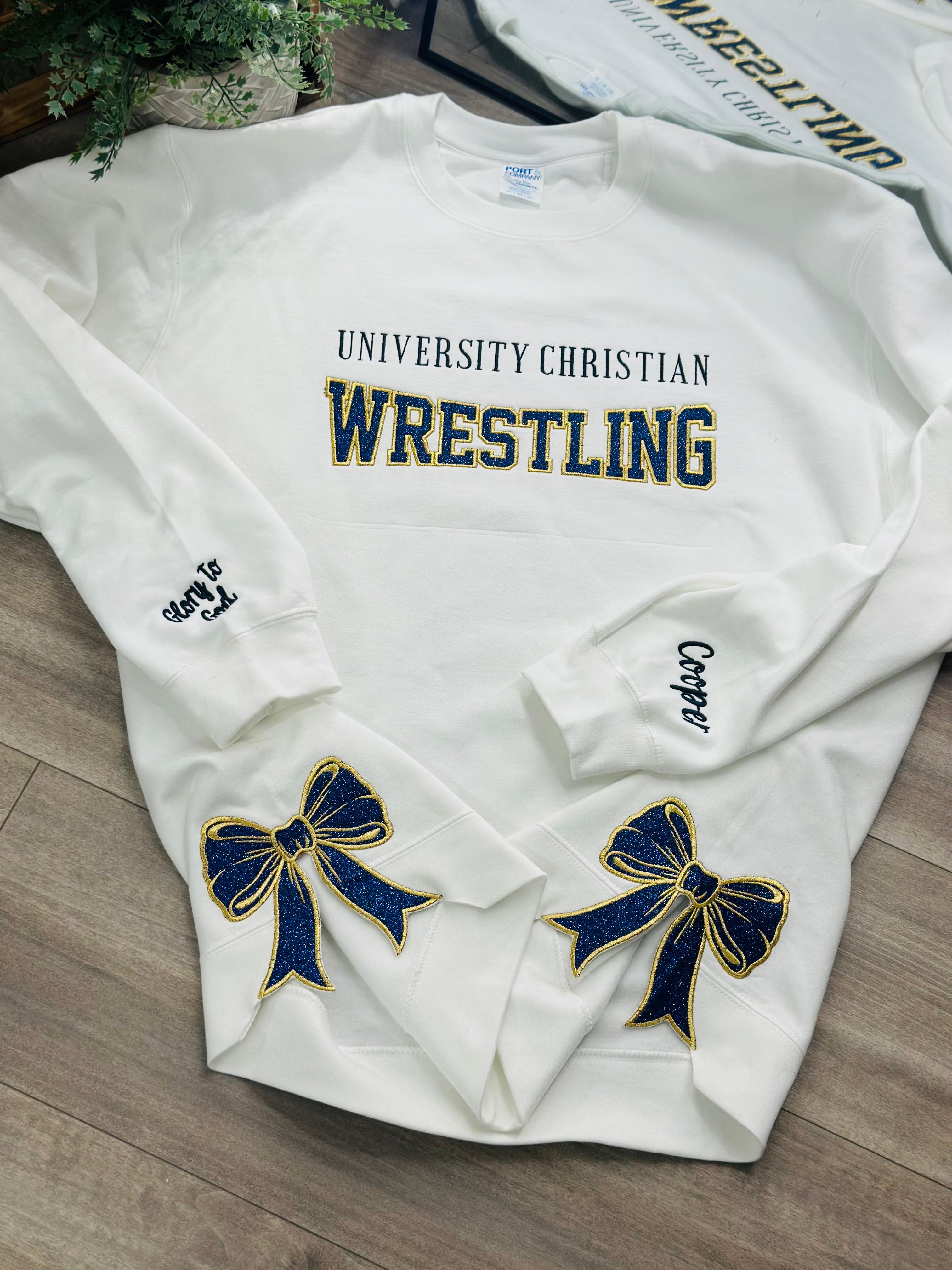 Varsity Letter Sport Specific  Crewneck