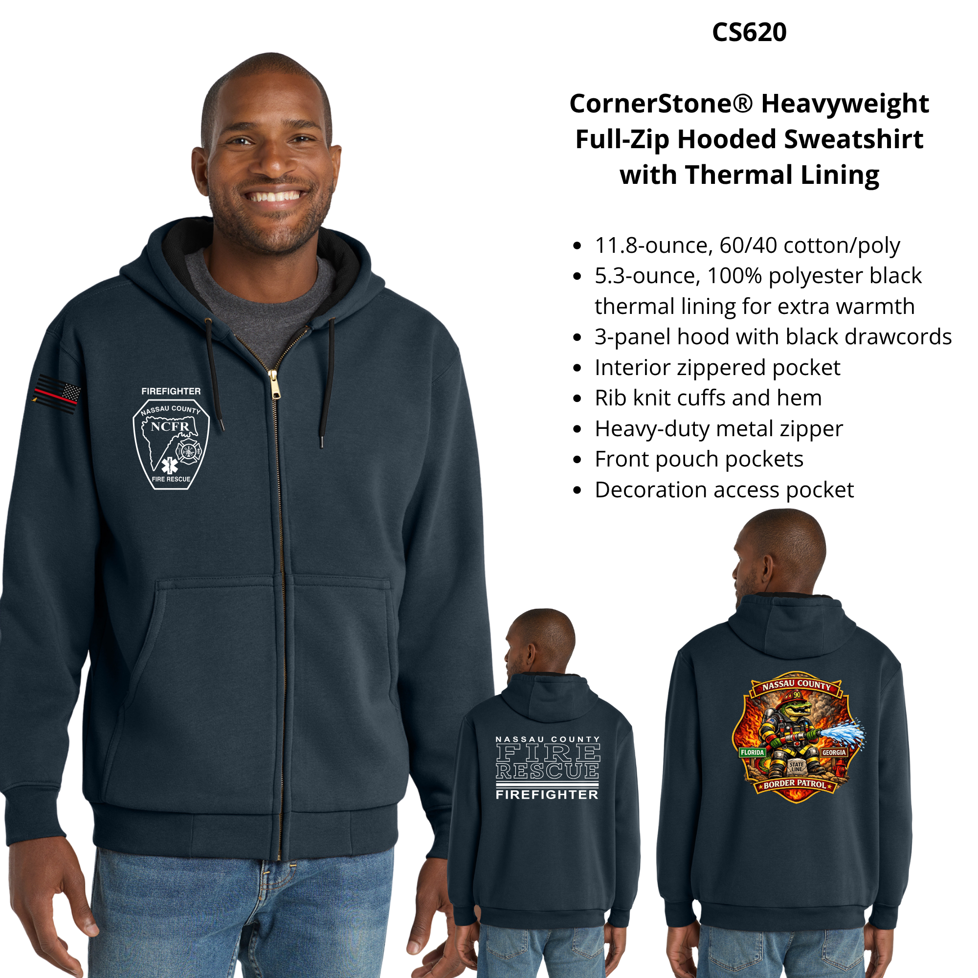 NCFR Station Full-Zip Hooded Sweatshirt