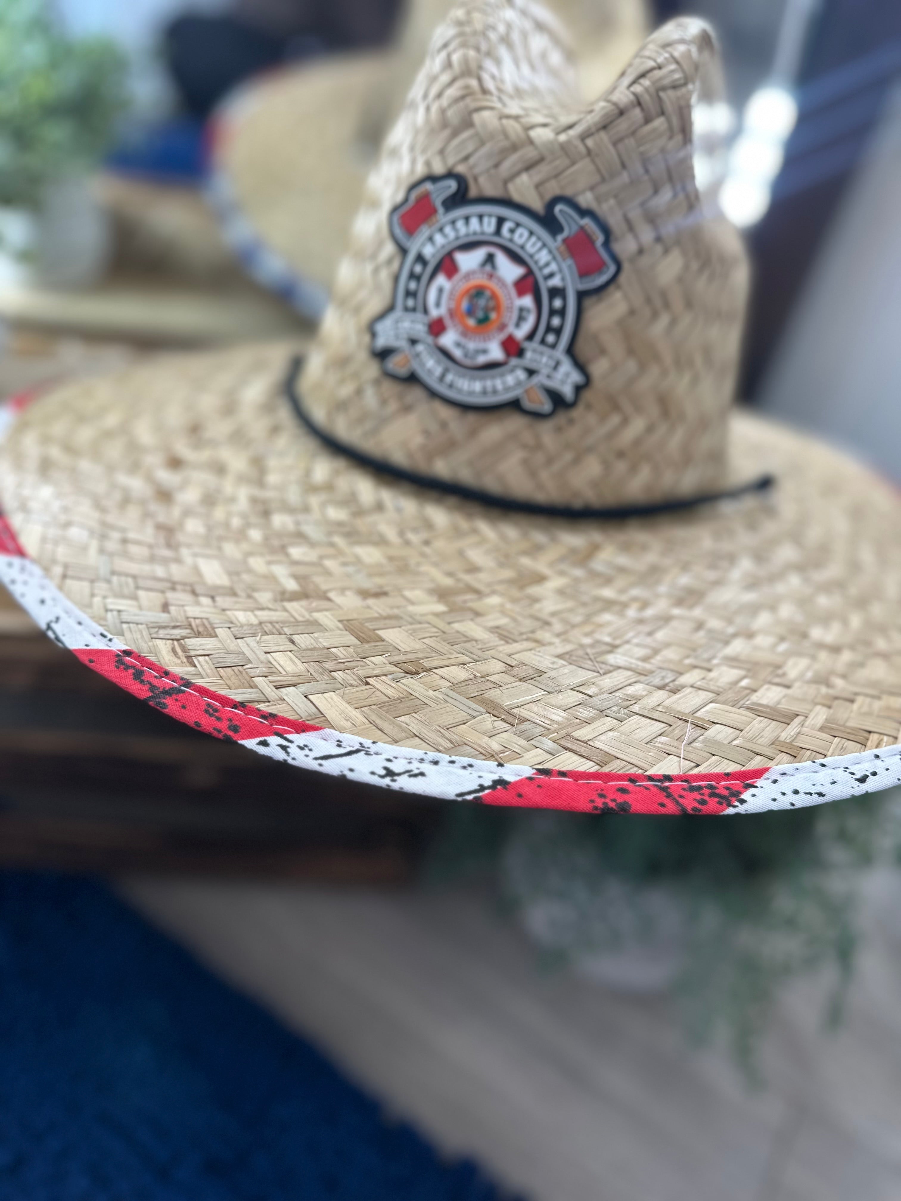 Nassau County Firefighters Straw Hat