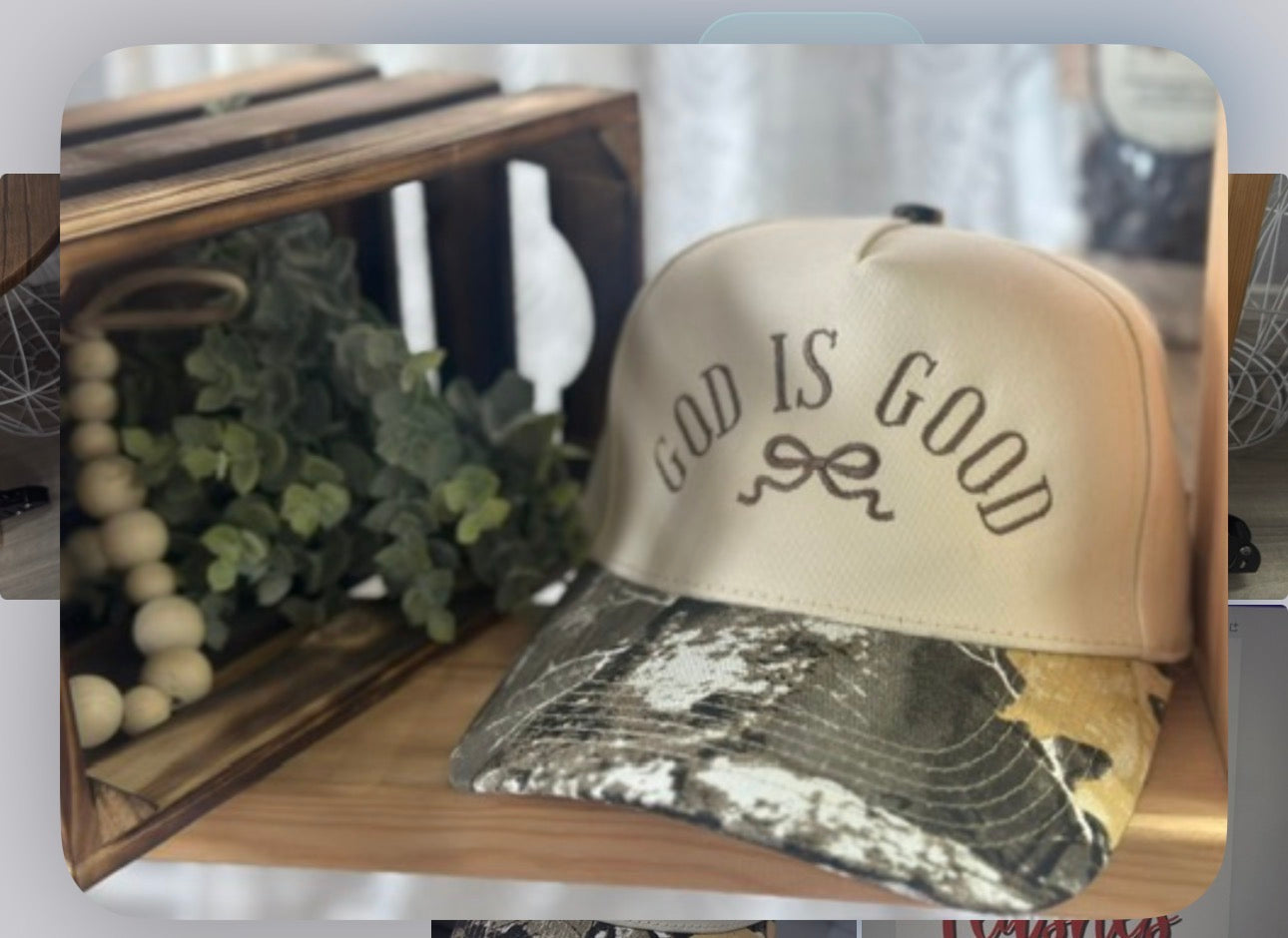 God is Good Camo Brim Hat