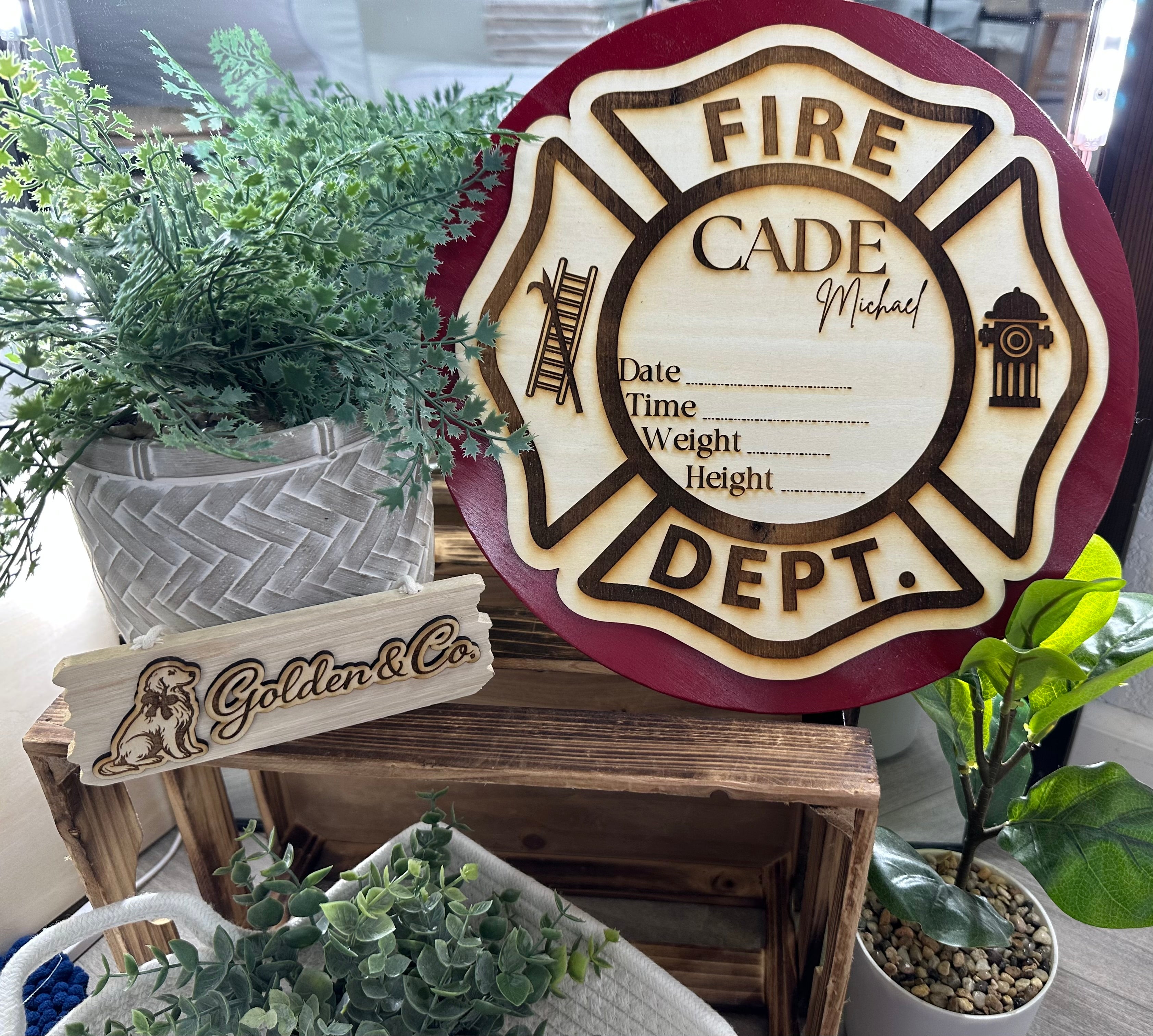 Firefighter Legacy Milestone Plaque