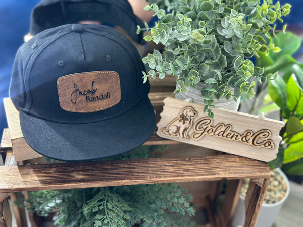 Baby/ Toddler Flat Bill Hat- Personalized