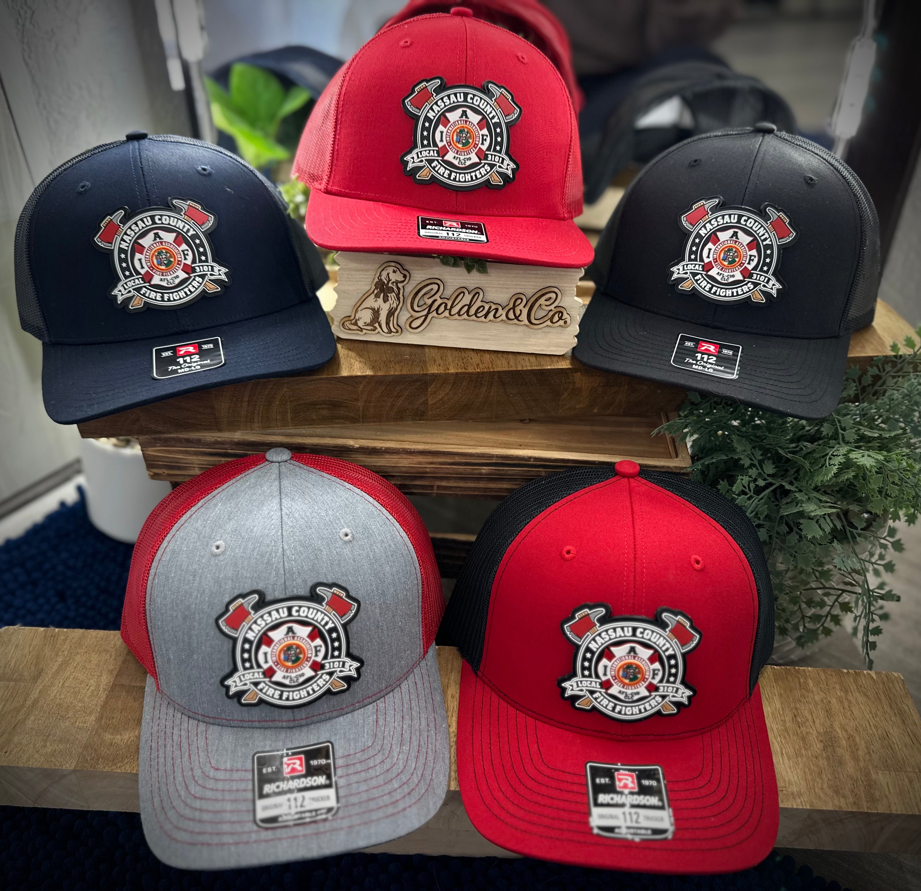 Nassau County Firefighters Local 3101 Richardson Hats