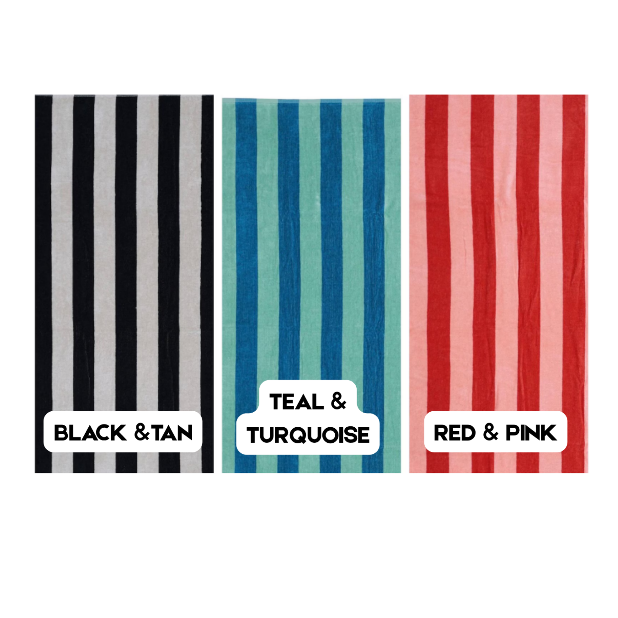 Personalized Cabana Stripe Towels