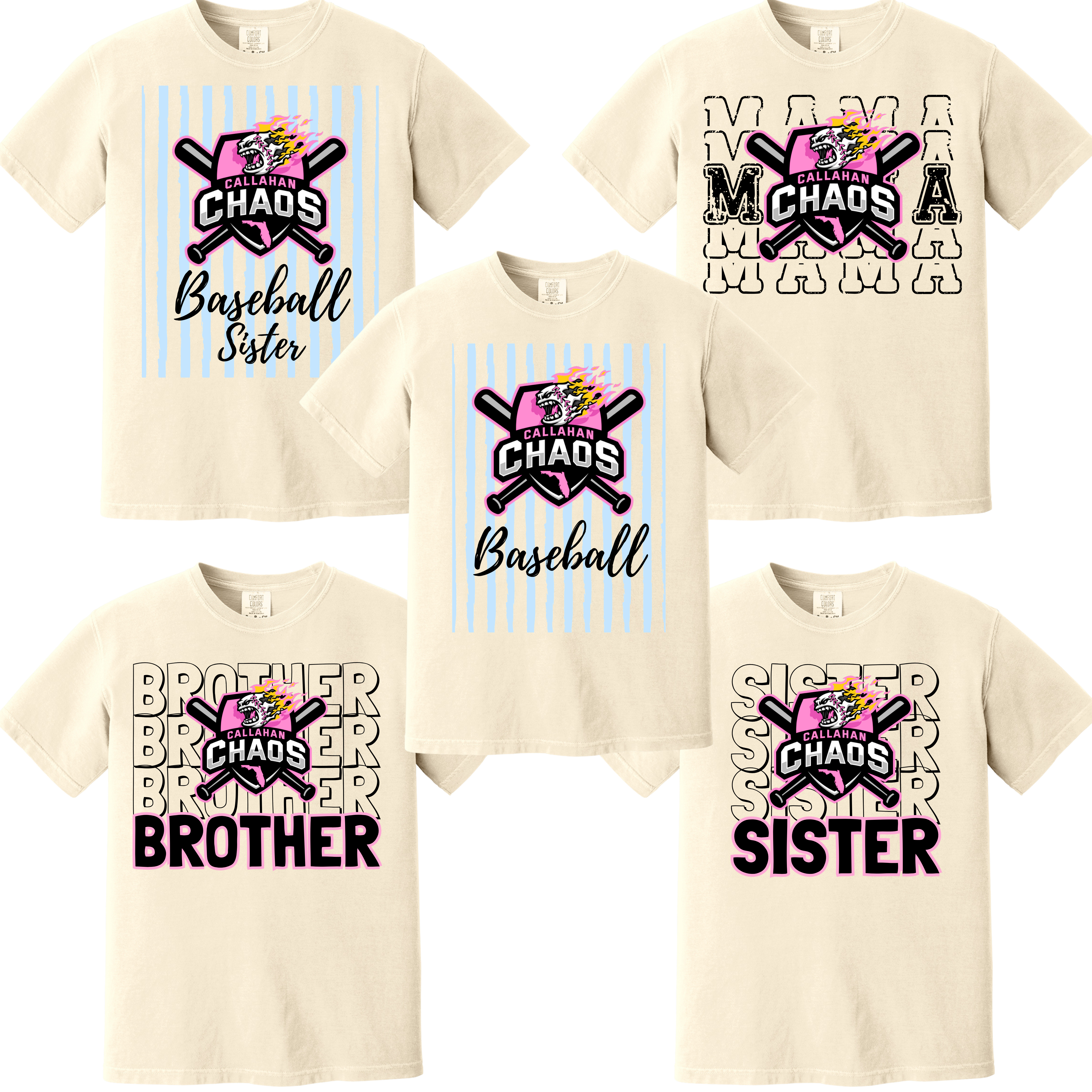 Callahan Chaos Gameday Collection Tees- Mother's Day Edition