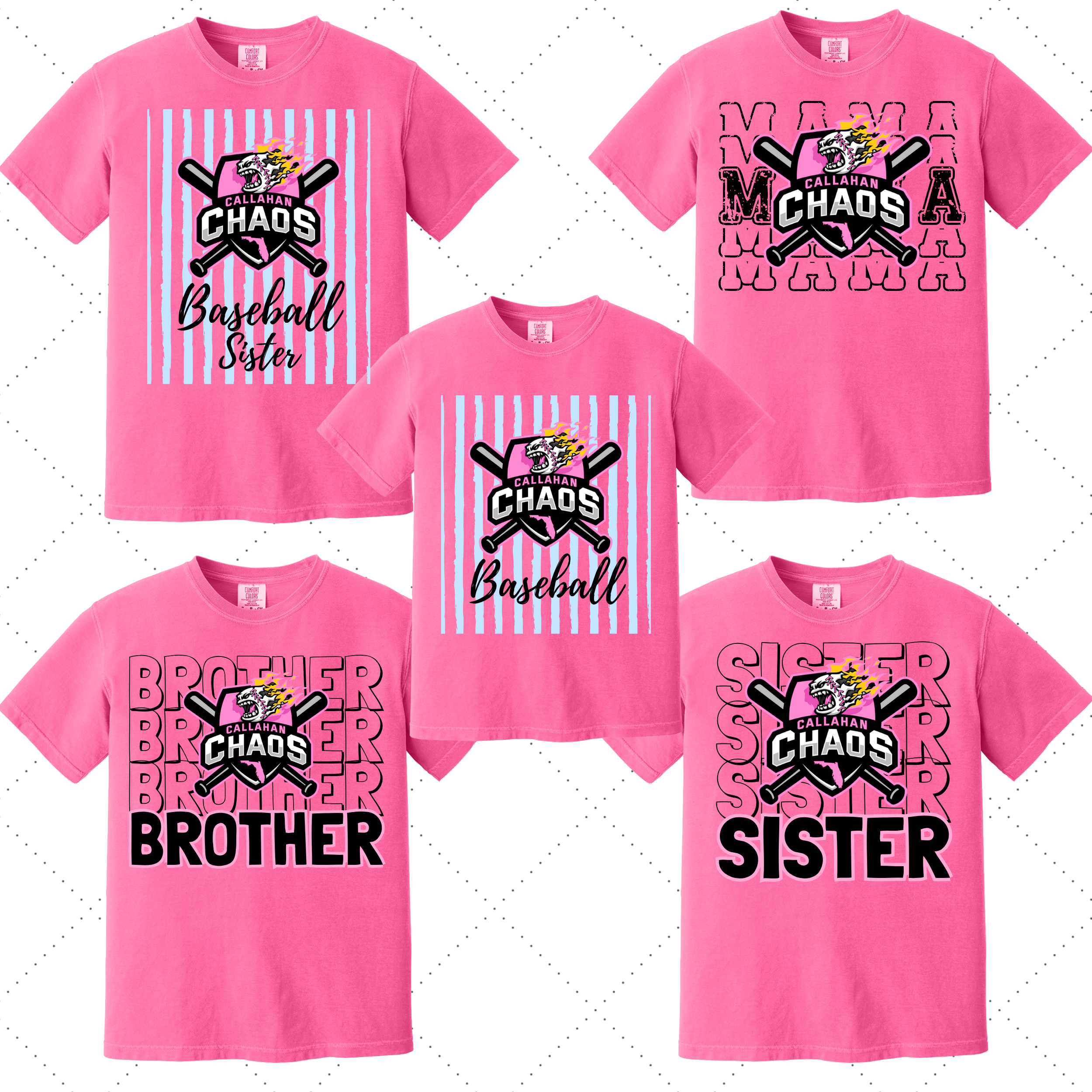 Callahan Chaos Gameday Collection Tees- Mother's Day Edition