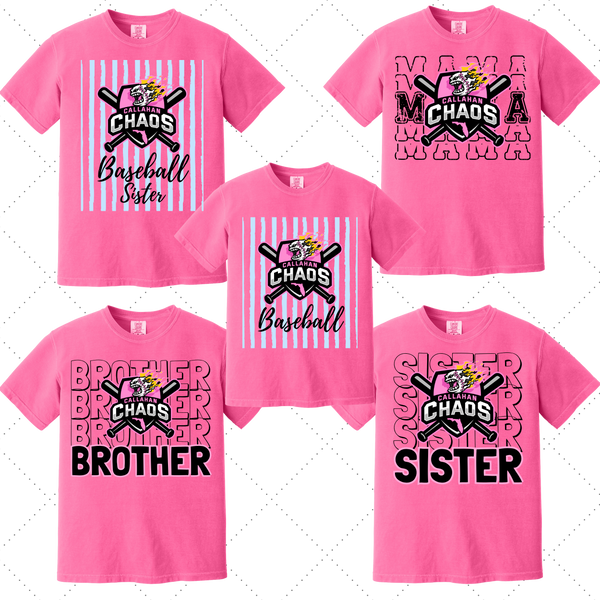 Callahan Chaos Gameday Collection Tees- Mother's Day Edition